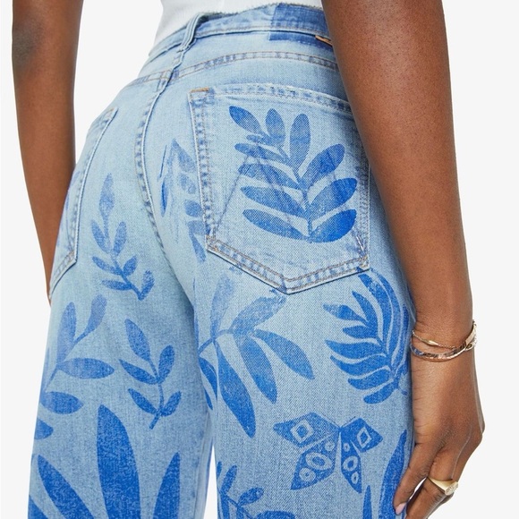 NWT MOTHER Superior The Lasso Sneak in Pressed Leaves Wash - Picture 4 of 7